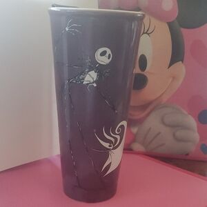 Disney Purple and White Space-Themed Tumbler
